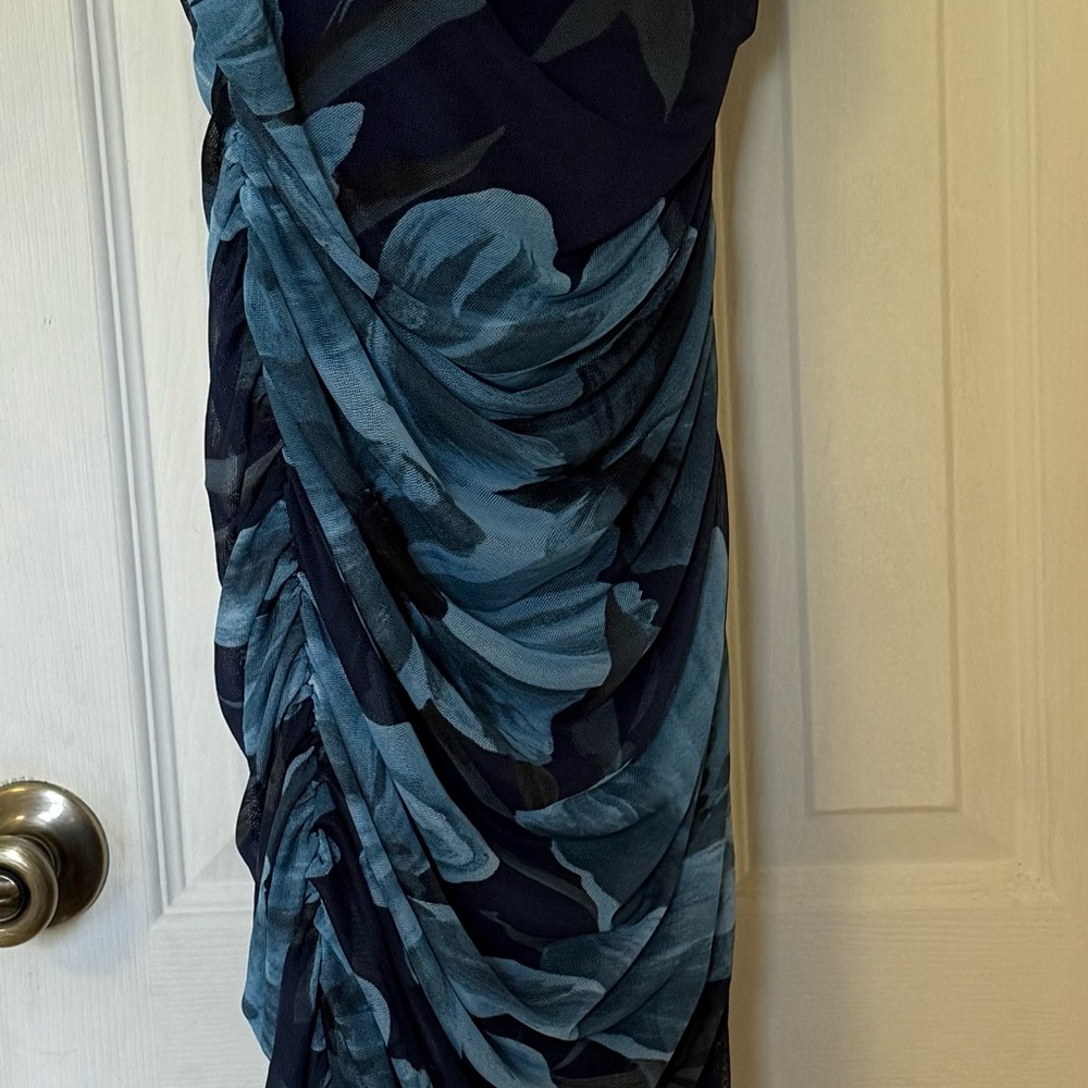 Premier Amour Blue Flower Dress